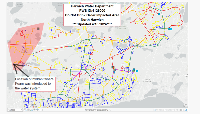 The revised order impacts parts of North Harwich.