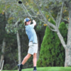 Monomoy junior Jackson Rocco watches a tee shot during a recent match against Falmouth at Cran - berry Valley Golf Course